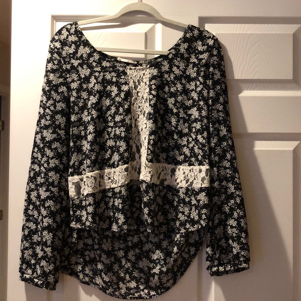 Lush Brand Floral Blouse Size M